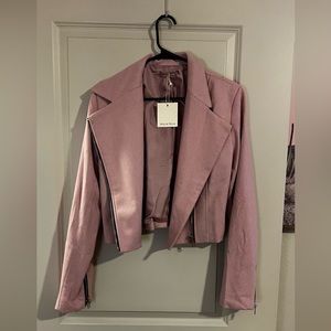 Pink Moto Jacket Size XL NWT